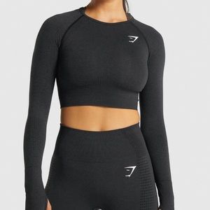 GYMSHARK. Vital Seamless 2.0 long sleeve crop top